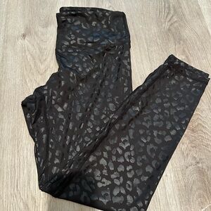 Black Leopard Print Leggings